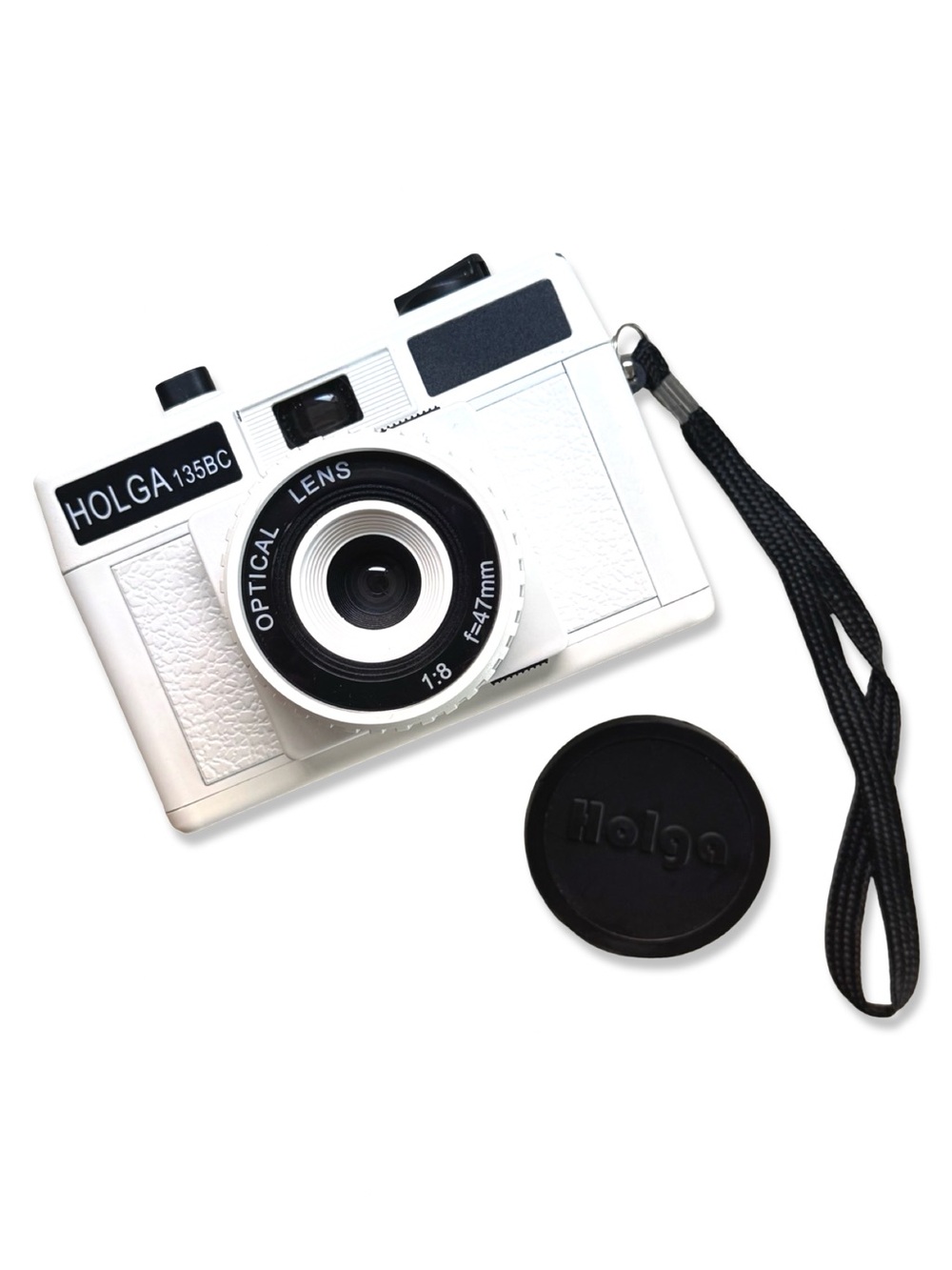 Vintage HOLGA 135BC White Lomo 35mm Film Camera Black Corner Effect - NWOT